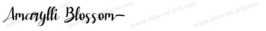 Amarylli Blossom字体转换